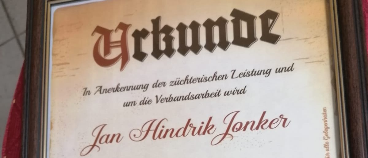 Jan Hindrik Jonker Urkunde